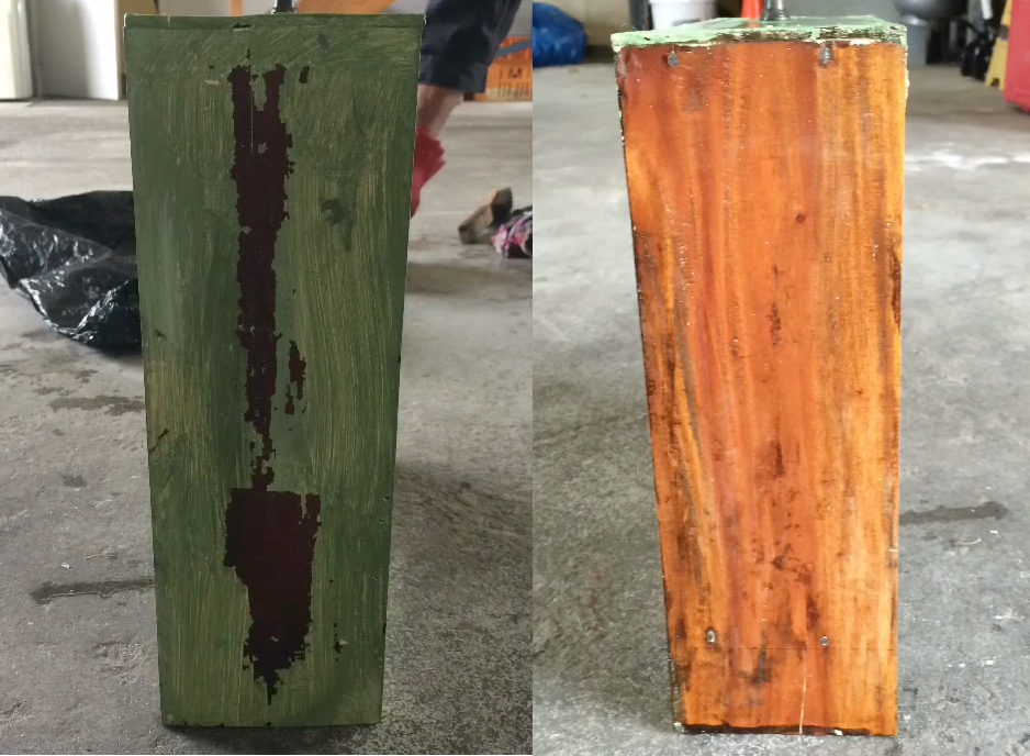 Paint Removal Before and After