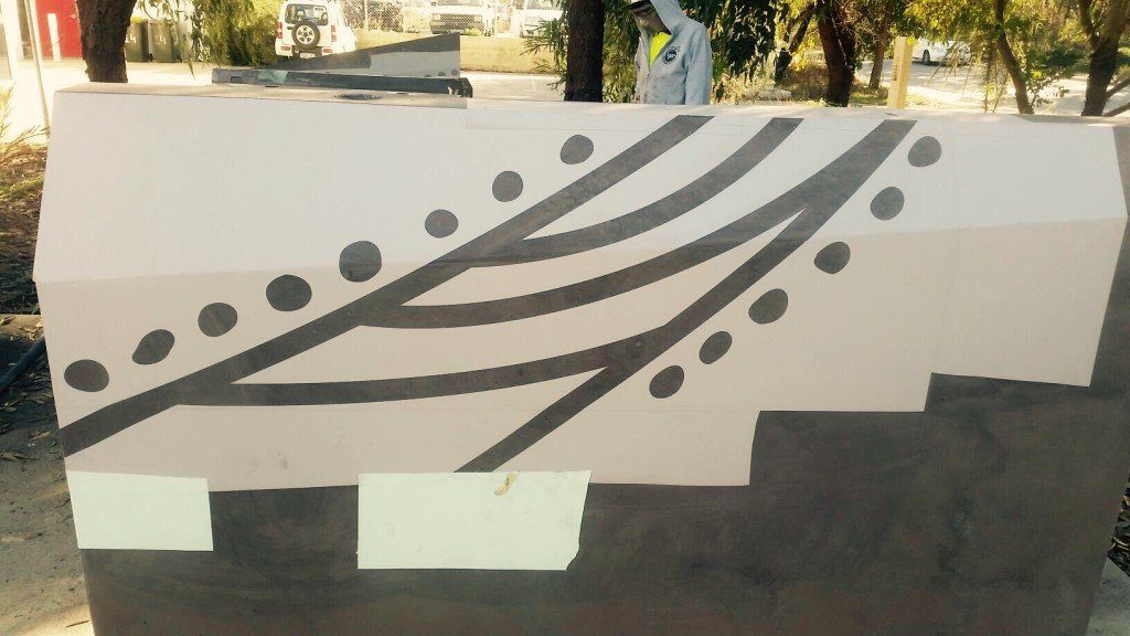 Kings Park Mural Sandblast
