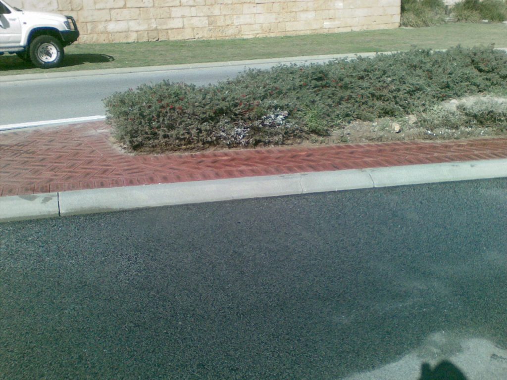 Paint on road - After